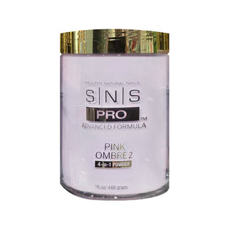 SNS 4-in-1 Pink & White Powder 16oz - Pink Ombre 2