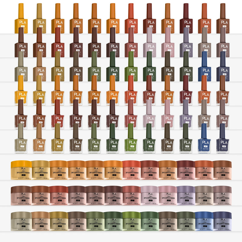 PLA Fall Collection - Set of 36 Colors - Gel Polish, Nail Lacquer & Dip Powder - DTK Nail Supply