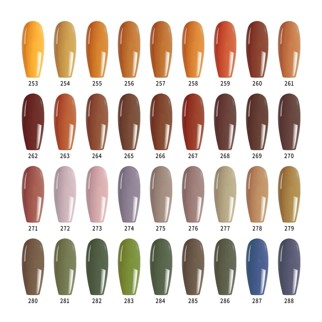 PLA Fall Collection - Set of 36 Colors - Gel Polish, Nail Lacquer & Dip Powder - DTK Nail Supply