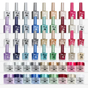 PLA Glitter Collection - Set of 18 Colors - Gel Polish, Nail Lacquer & Dip Powder - DTK Nail Supply