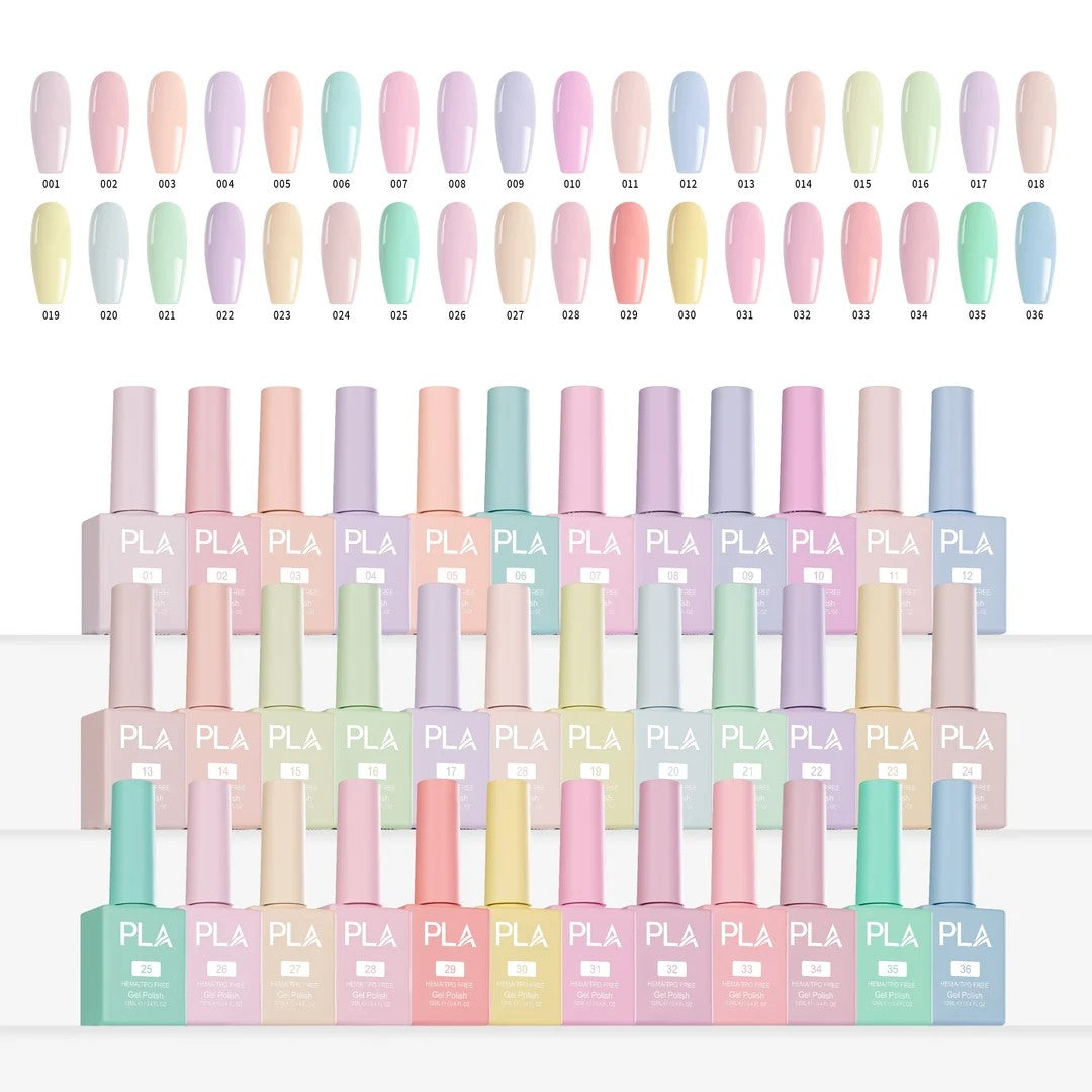 PLA Gram Gram's Rose Garden Collection - Set of 36 Colors - Gel Polish, Nail Lacquer & Dip Powder - DTK Nail Supply