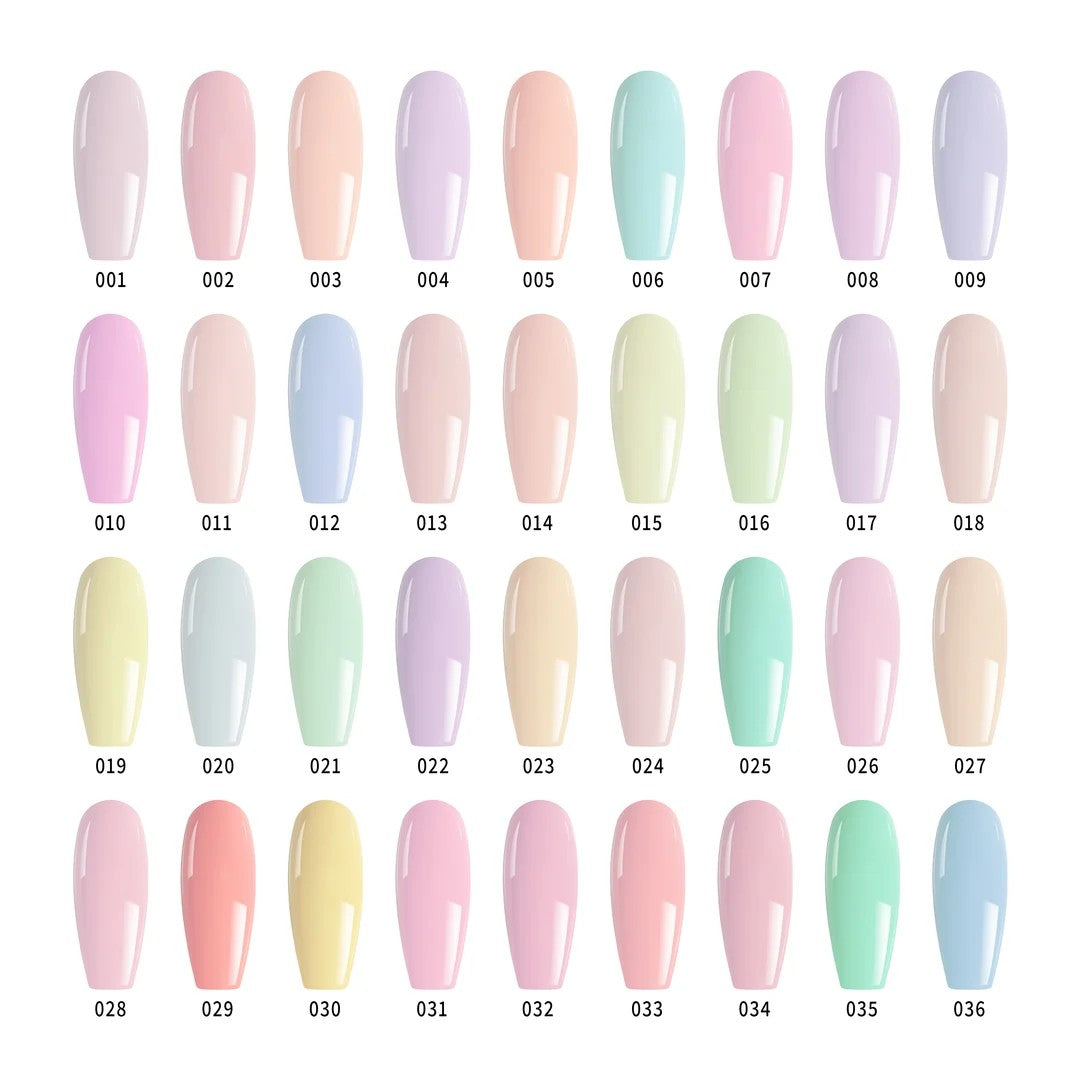 PLA Gram Gram's Rose Garden Collection - Set of 36 Colors - Gel Polish, Nail Lacquer & Dip Powder - DTK Nail Supply