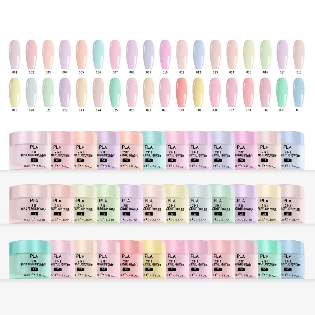 PLA Gram Gram's Rose Garden Collection - Set of 36 Colors - Gel Polish, Nail Lacquer & Dip Powder - DTK Nail Supply