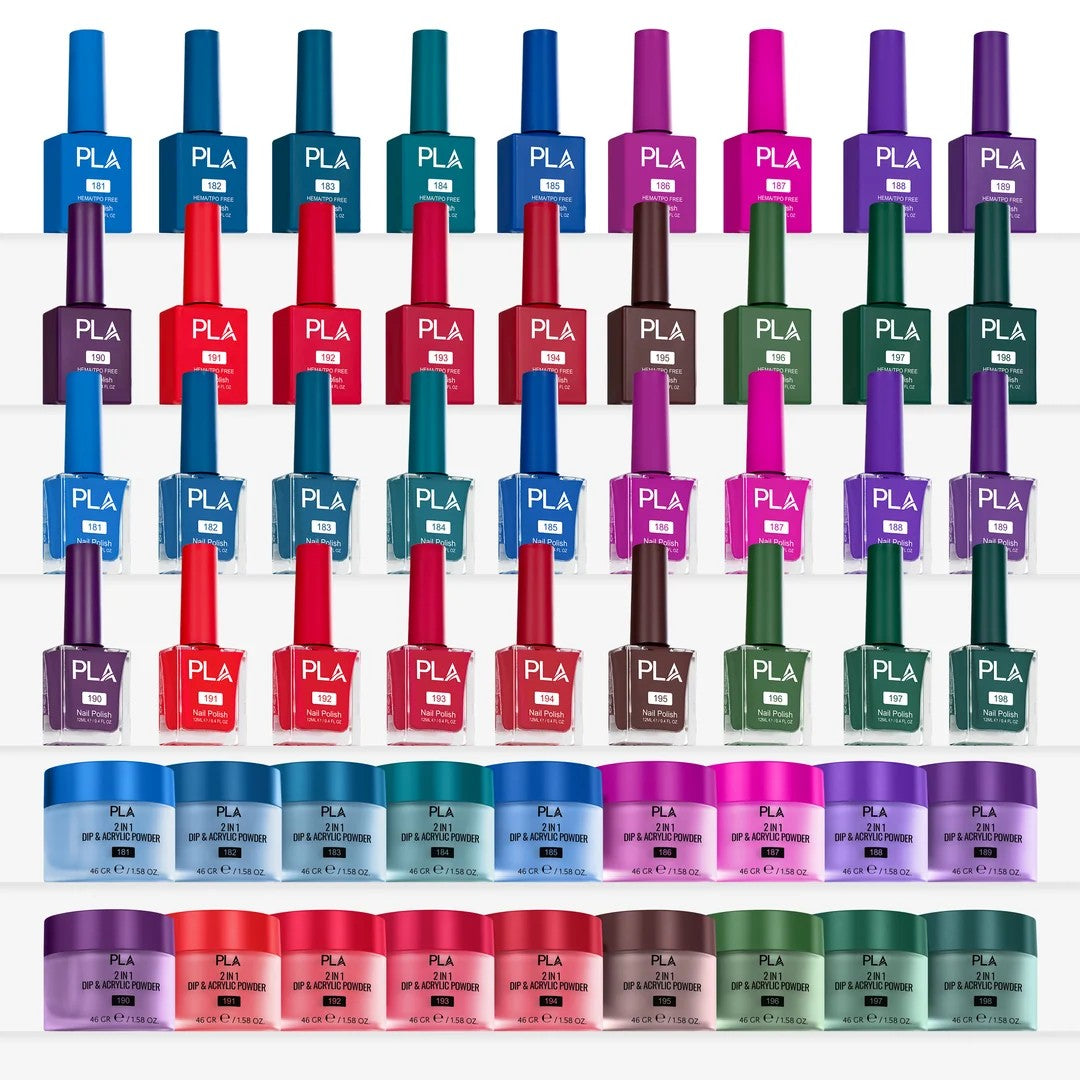 PLA Here's the Tea Collection - Set of 18 Colors - Gel Polish, Nail Lacquer & Dip Powder - DTK Nail Supply