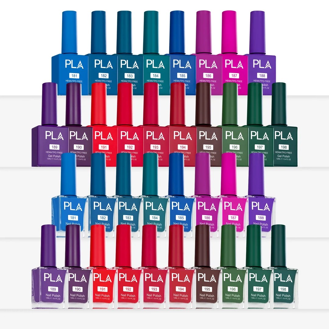 PLA Here's the Tea Collection - Set of 18 Colors - Gel Polish, Nail Lacquer & Dip Powder - DTK Nail Supply
