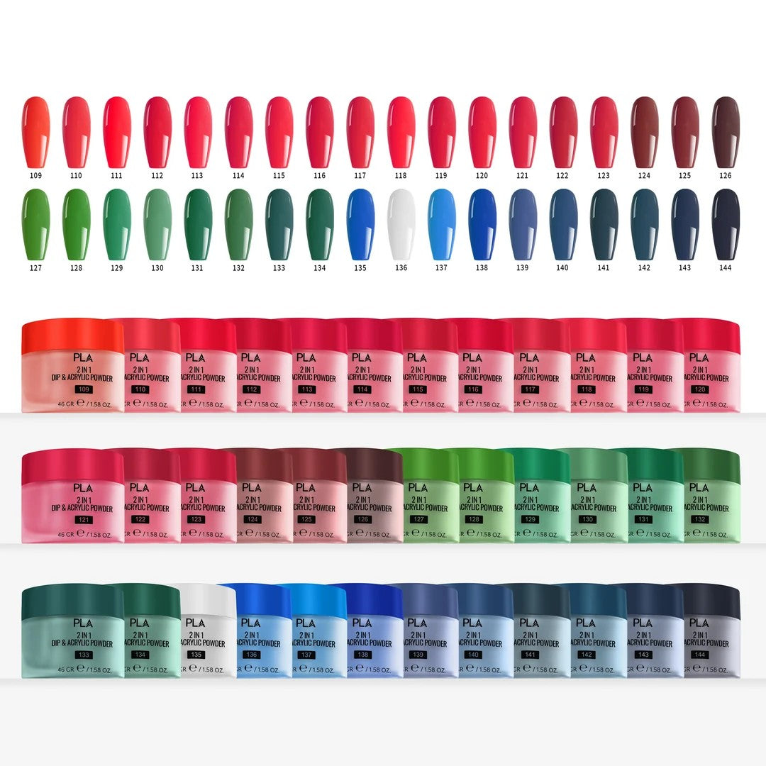 PLA Holiday Collection - Set of 36 Colors - Gel Polish, Nail Lacquer & Dip Powder - DTK Nail Supply