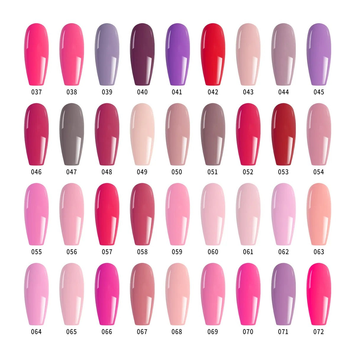 PLA Movies We Love Collection - Set of 36 Colors - Gel Polish, Nail Lacquer & Dip Powder - DTK Nail Supply