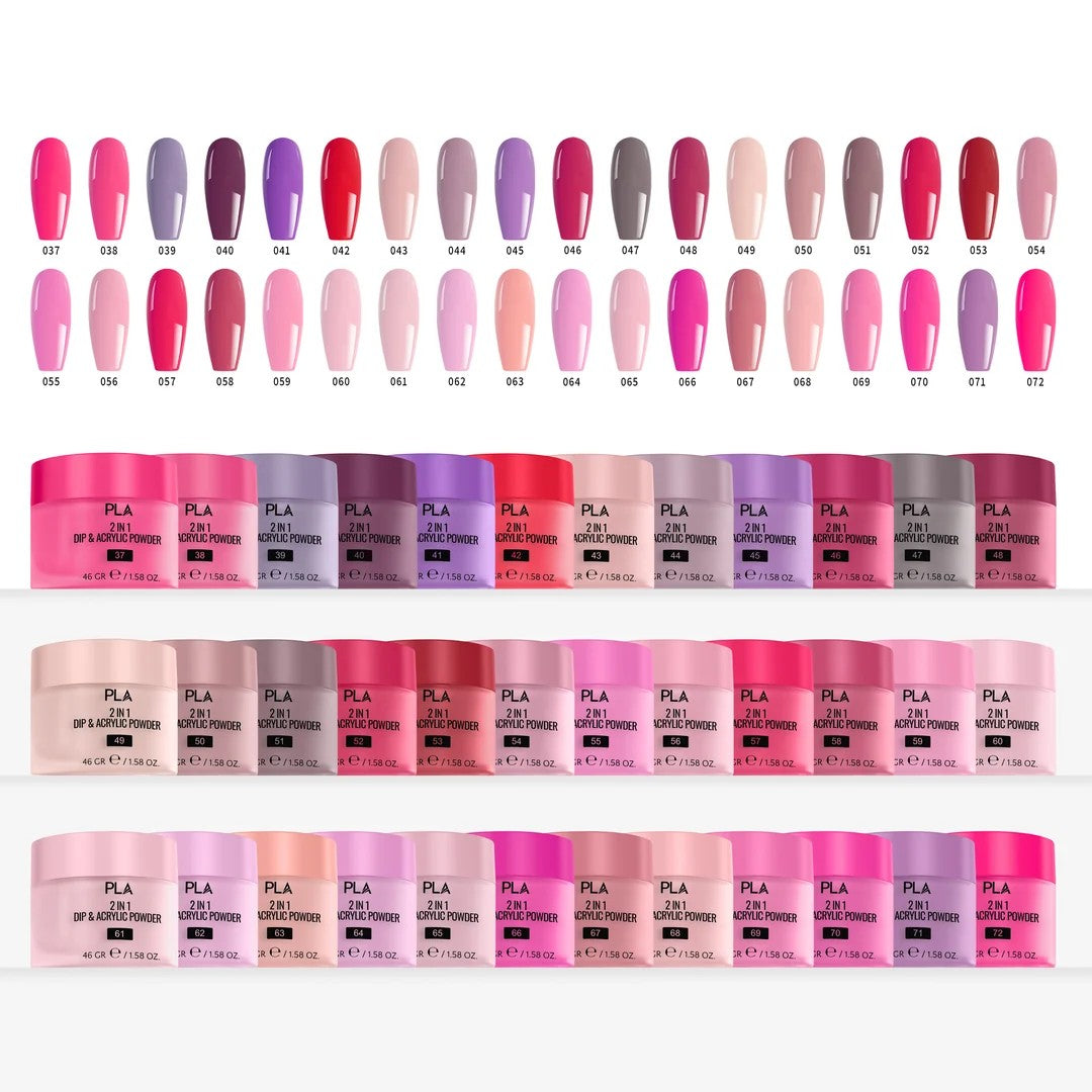 PLA Movies We Love Collection - Set of 36 Colors - Gel Polish, Nail Lacquer & Dip Powder - DTK Nail Supply