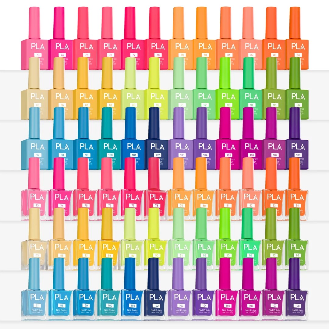 PLA What Happens in Vegas Collection - Set of 36 Colors - Gel Polish, Nail Lacquer & Dip Powder - DTK Nail Supply