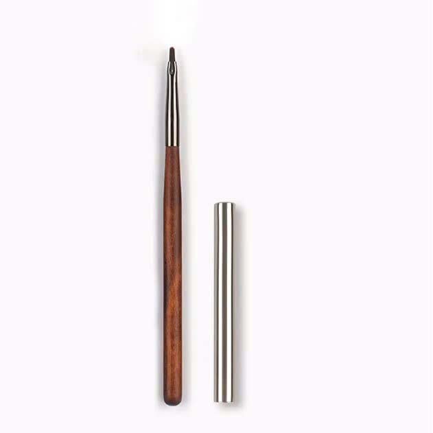 Premium Bamboo Nail Art Brush - Filbert - DTK Nail Supply