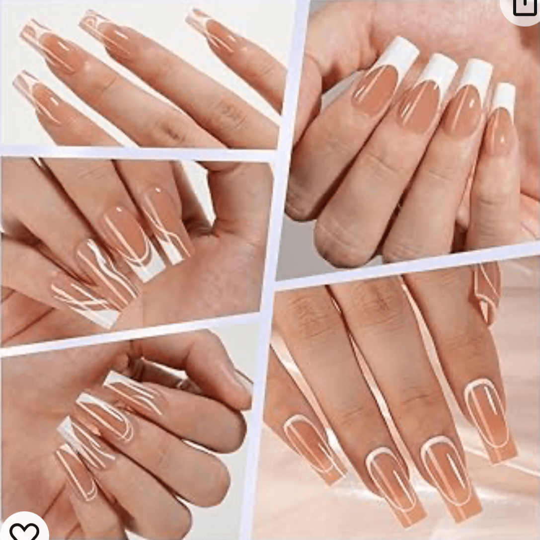 Press On Nails Mix 5 French Style 150pcsbox - A6 - DTK Nail Supply