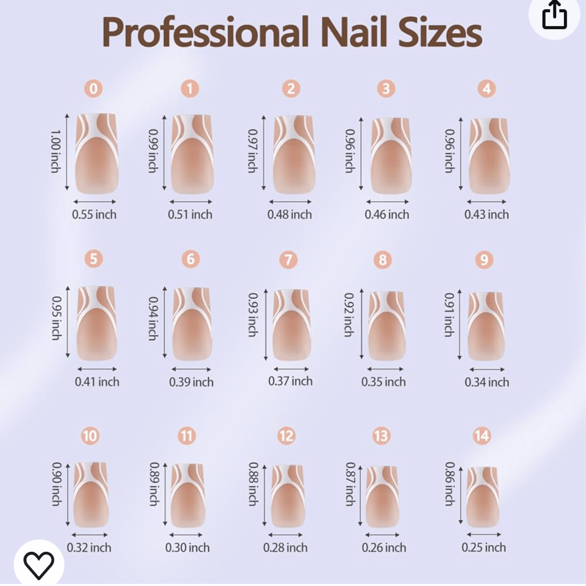 Press On Nails Mix 5 French Style 150pcsbox - A6 - DTK Nail Supply
