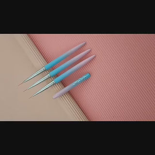 6Pcs/Set Nail Art Pen Gradient Blue