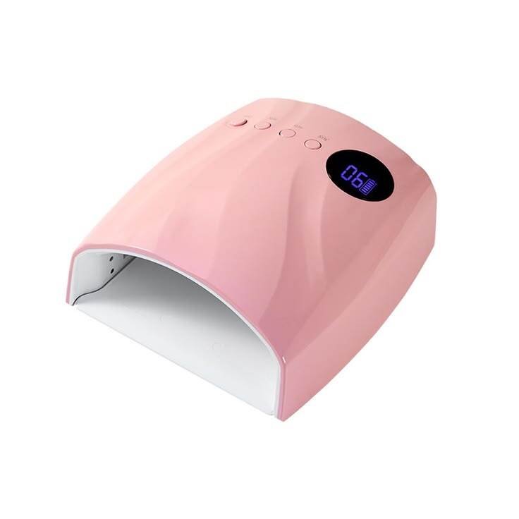 Professional Rechargeable Cordless 96W UV/LED Nail Lamp - Pink - DTK Nail Supply