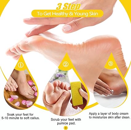 Pumice Yellow Pack of 40pcs - DTK Nail Supply