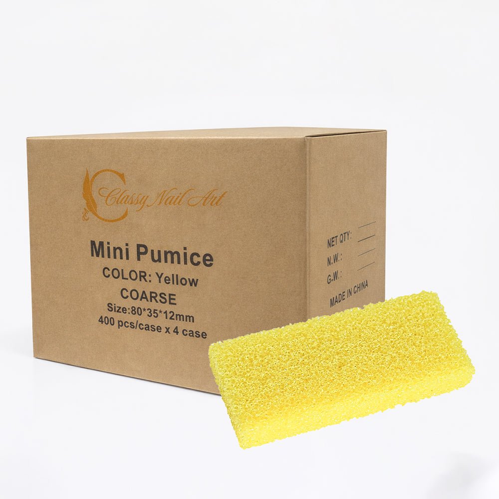 Pumice Yellow Pack of 40pcs - DTK Nail Supply