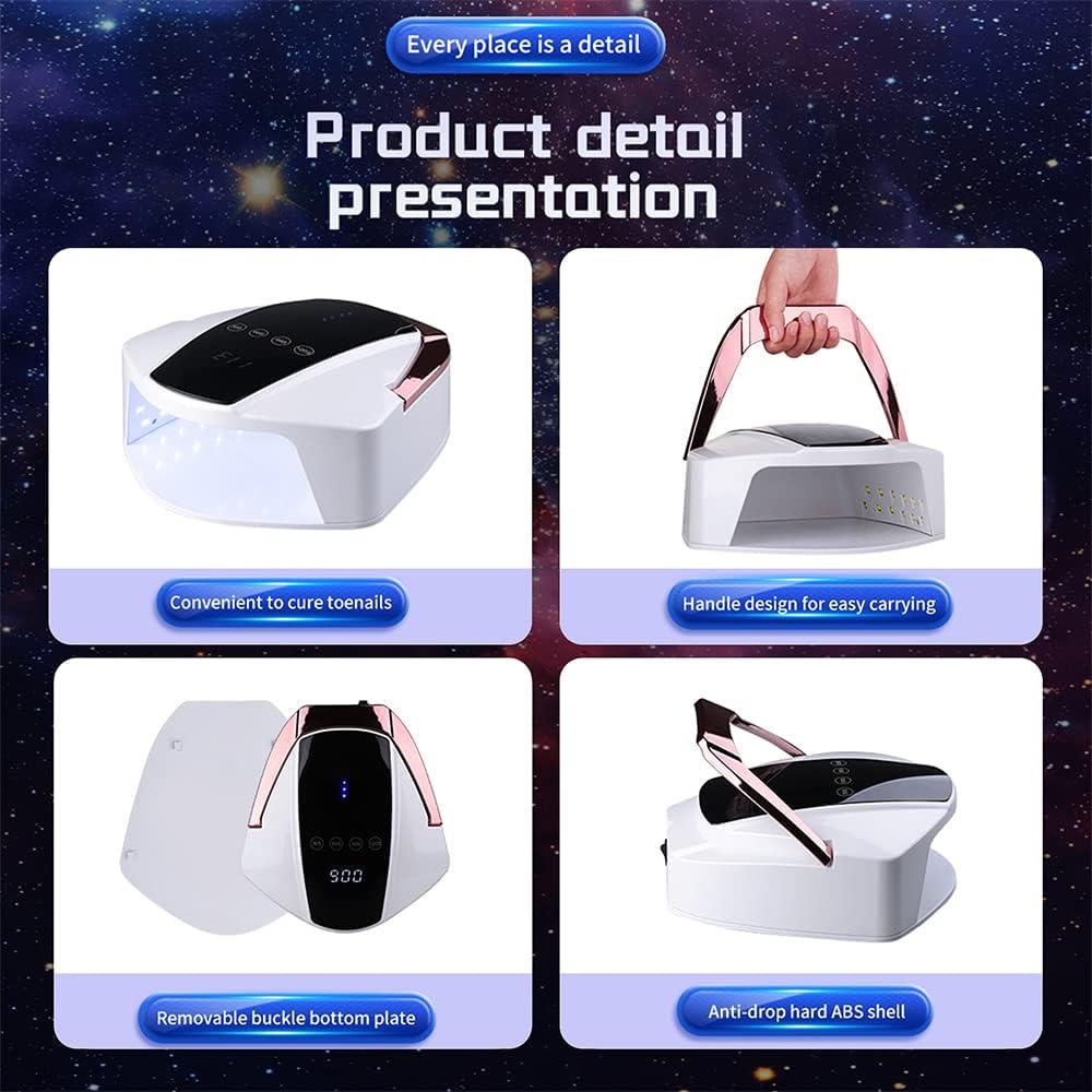 Rechargeable Cordless UV.LED Lamp 96W - DTK Nail Supply