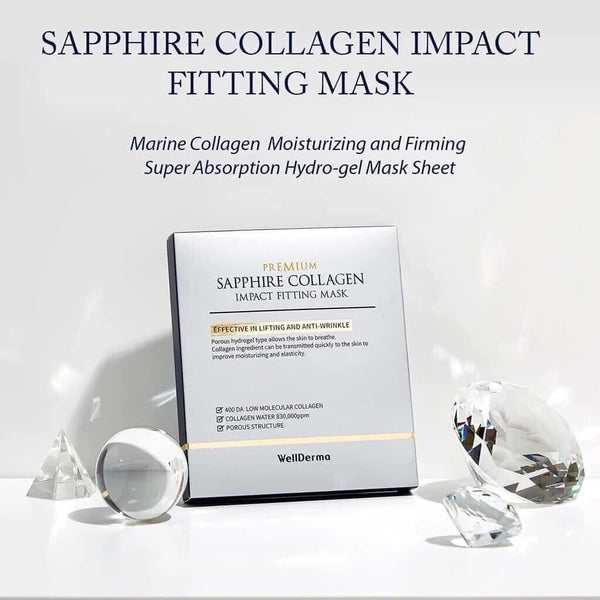  WellDerma Premium Sapphire Collagen Impact Fitting Mask 25g by OTHER sold by DTK Nail Supply
