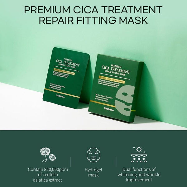  WellDerma Premium Cica Treatment Repair Fitting Mask by OTHER sold by DTK Nail Supply