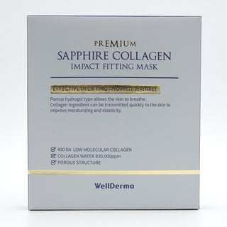 WellDerma Premium Sapphire Collagen Impact Fitting Mask 25g