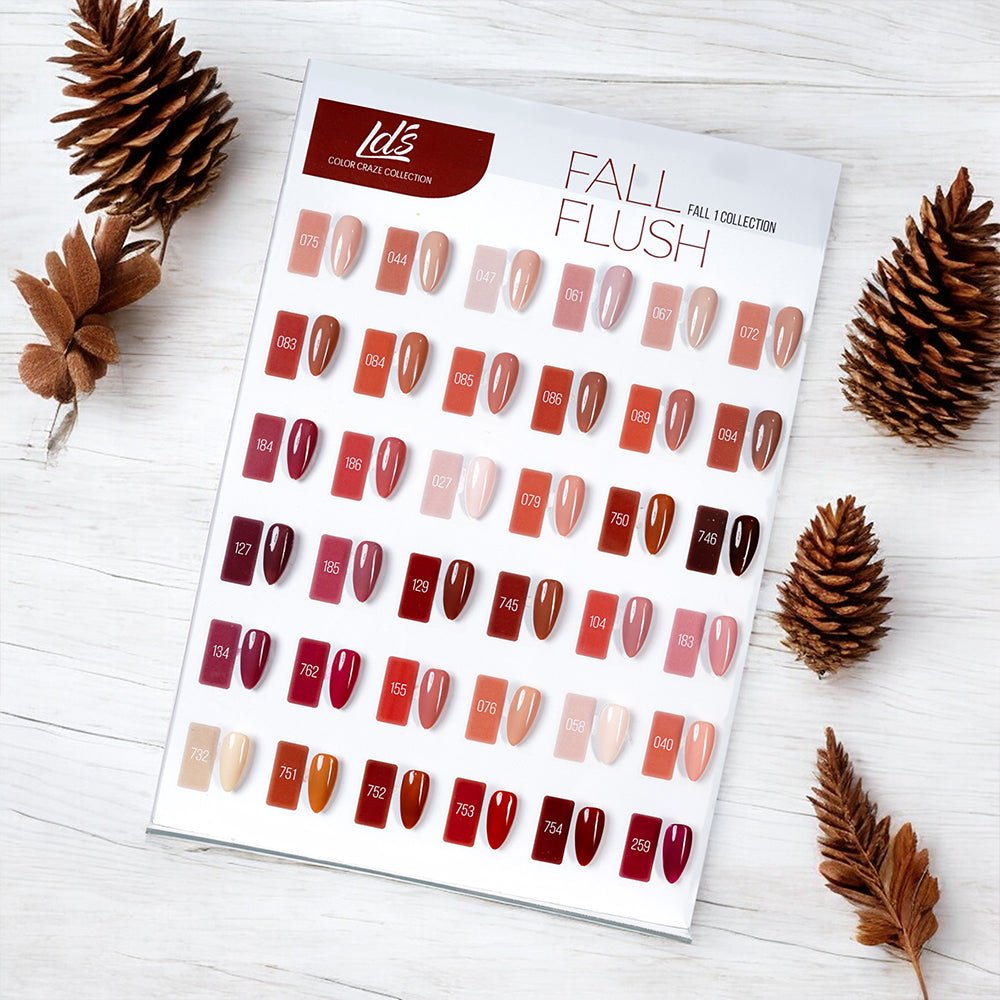 (Sample) LDS Set 36 Colors - Gel Polish 0.5oz - Fall Flush Collection - DTK Nail Supply