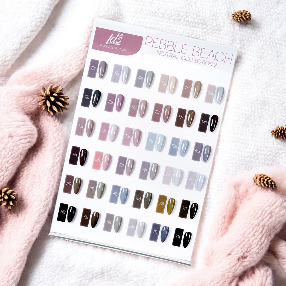 (Sample) LDS Set 36 Colors - Gel Polish 0.5oz - Neutral 2 Collection - DTK Nail Supply