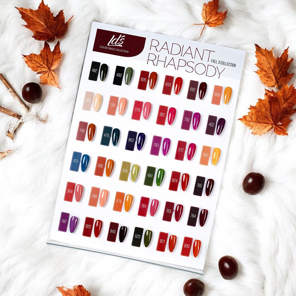 (Sample) LDS Set 36 Colors - Gel Polish 0.5oz - Radiant Rhapsody Collection - DTK Nail Supply