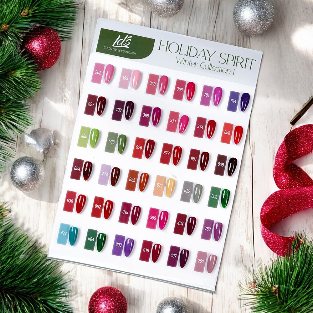 (Sample) LDS Set 36 Colors - Gel Polish 0.5oz - Winter 1 Collection - DTK Nail Supply