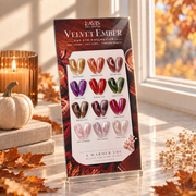 LAVIS Cat Eye - Set 12 Colors - Gel Polish 0.5 oz - Velvet Ember Collection