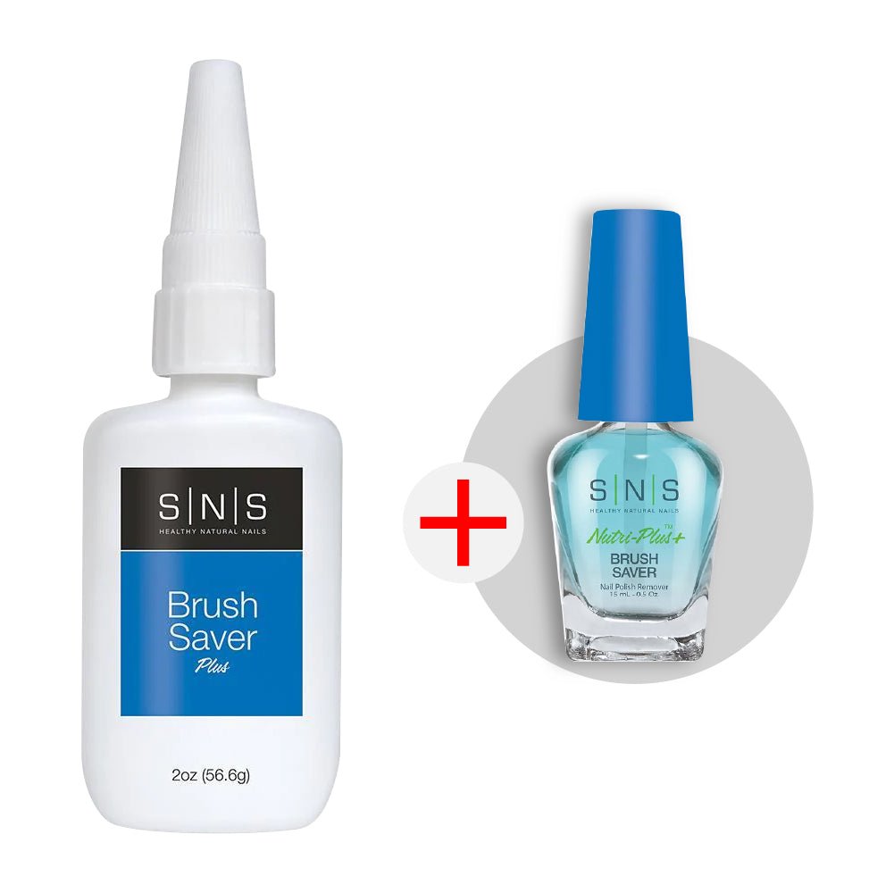 SNS Brush Saver - Dipping Essential 2 oz - FREE 1 Liquid 0.5oz - DTK Nail Supply