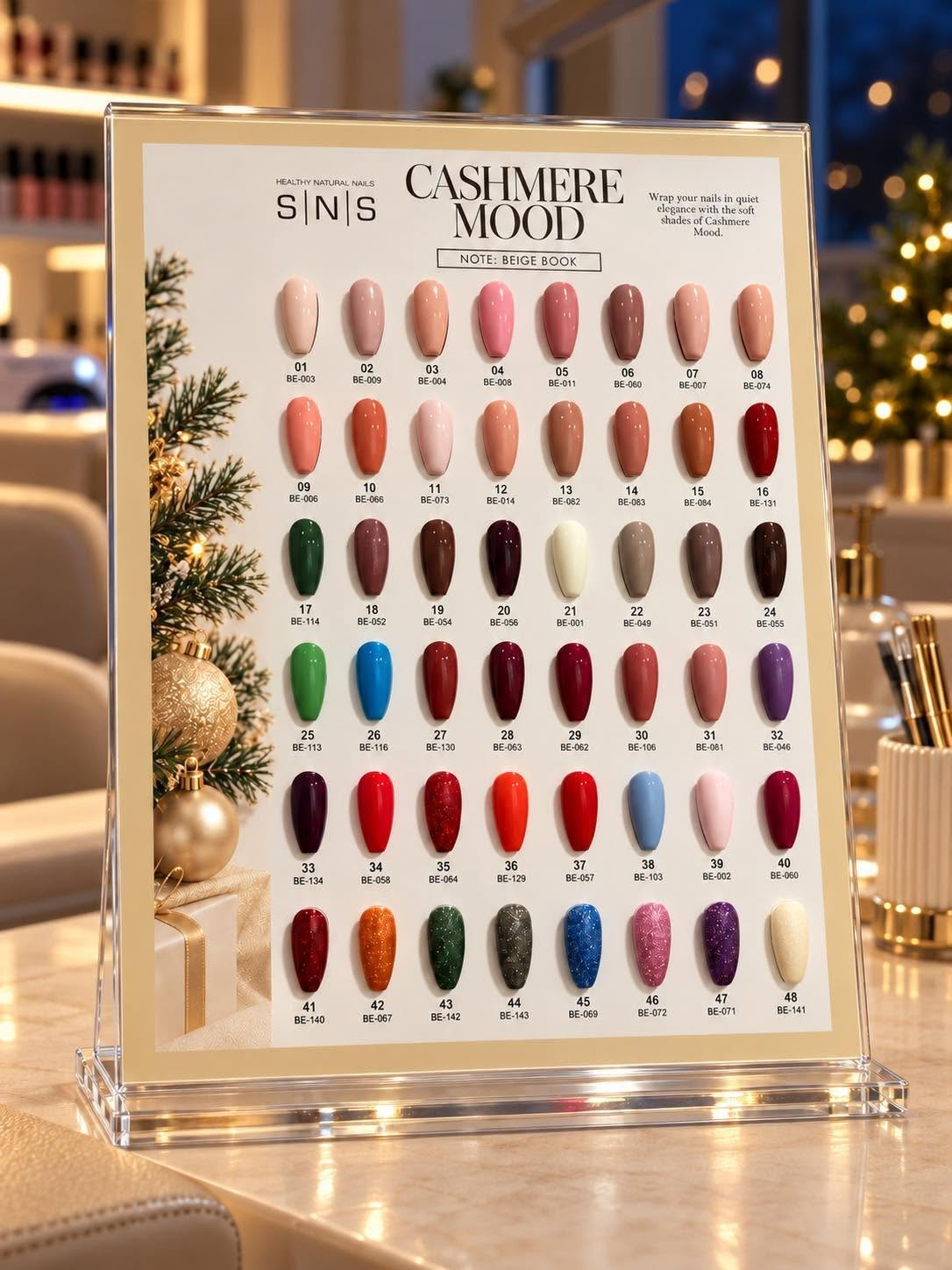 SNS Pro Cashmere Mood - Set 48 Colors - Gel Polish & Matching Nail Lacquer Duo - 0.5oz - DTK Nail Supply