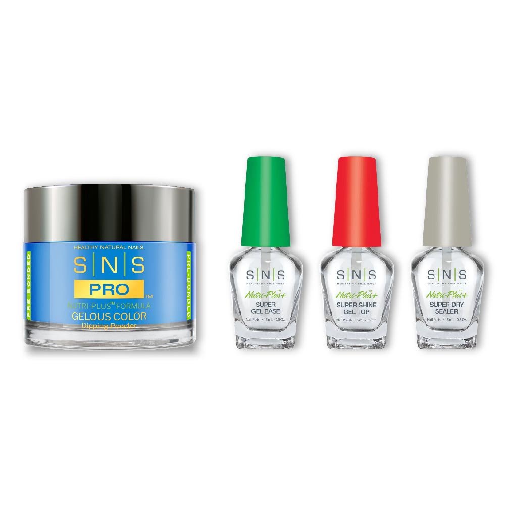 SNS Dip Powder Combo - Liquid Set & 030 - CS20 - GIANT BLUE GUMBALL - DTK Nail Supply