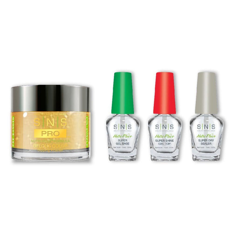 SNS Dip Powder Combo - Liquid Set & 046 - BM09 - DAZZLING YELLOW TULIP - DTK Nail Supply