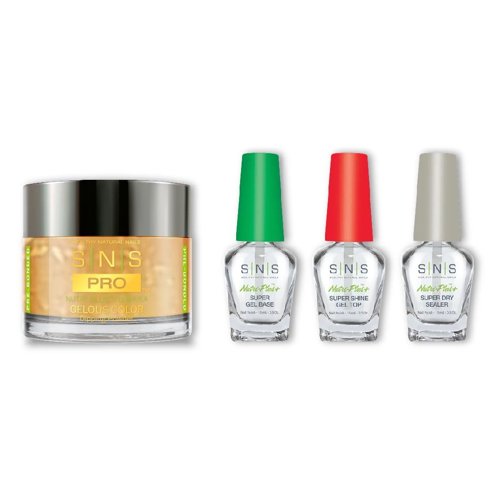 SNS Dip Powder Combo - Liquid Set & 106 - NV20 - GOLDEN SWATHS - DTK Nail Supply