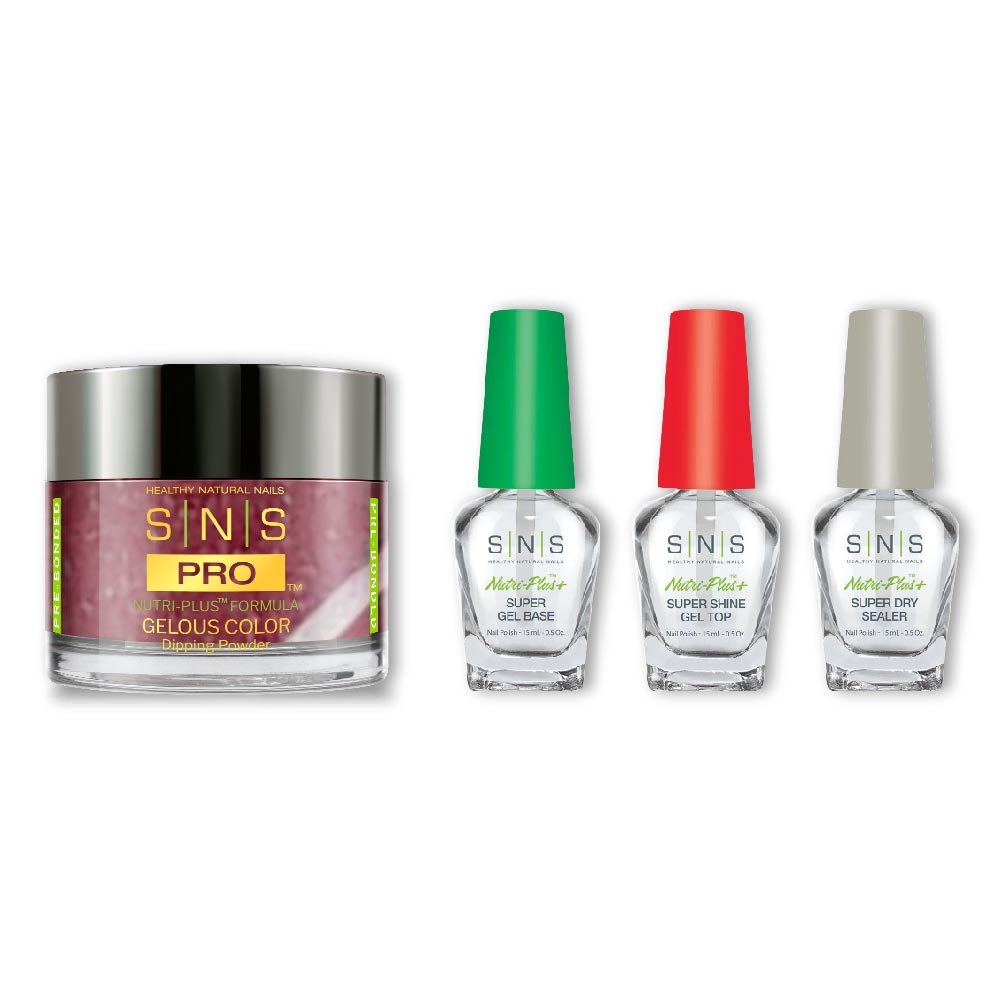 SNS Dip Powder Combo - Liquid Set & 127 - BO291 - CRANBERRISH - DTK Nail Supply