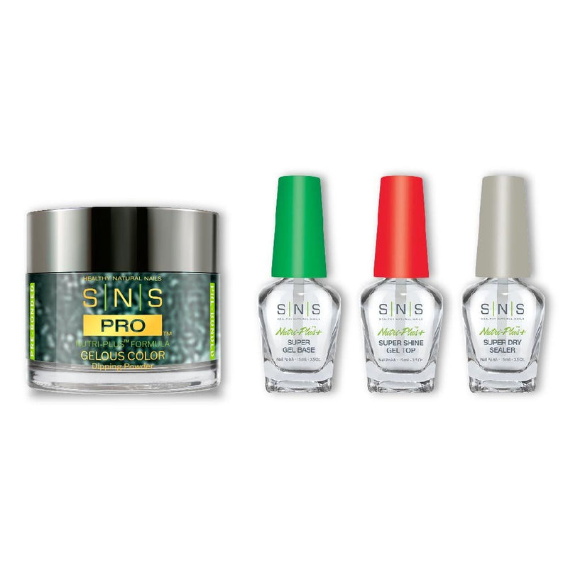 SNS Dip Powder Combo - Liquid Set & 133 - BO298 - DARK AS N - V - DTK Nail Supply
