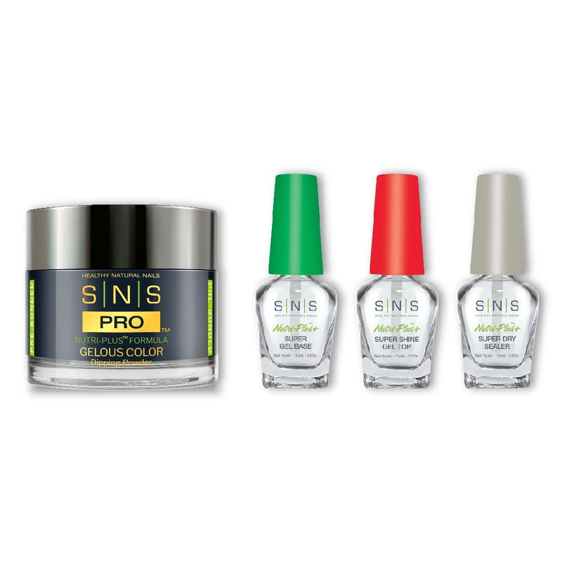 SNS Dip Powder Combo - Liquid Set & 135 - WW07 - CRYSTAL - DTK Nail Supply