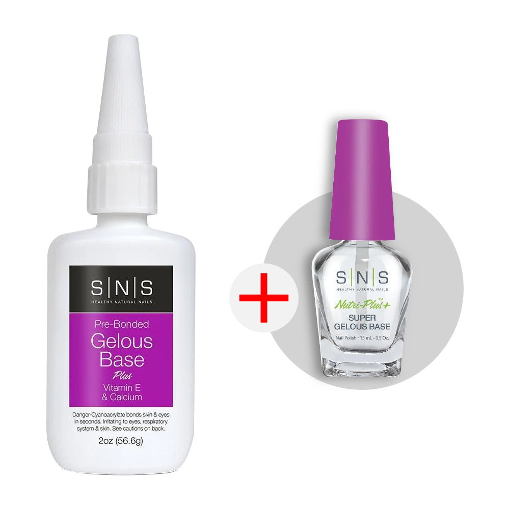 SNS Gelous Base - Dipping Essential 2 oz - FREE 1 Liquid 0.5oz - DTK Nail Supply