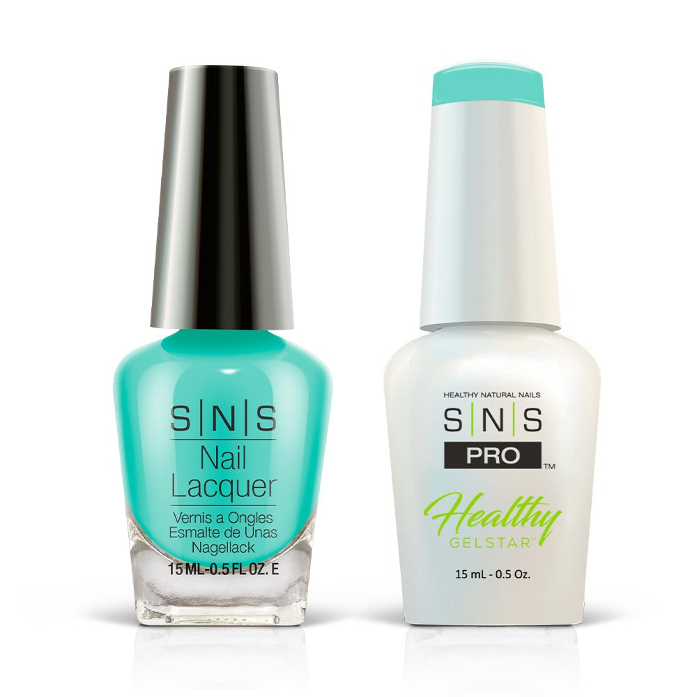 SNS Pro 3 in 1 - Beige Collection - 023 SG - 14 - BLUE LAGOON - Dip, Gel & Lacquer Matching - DTK Nail Supply
