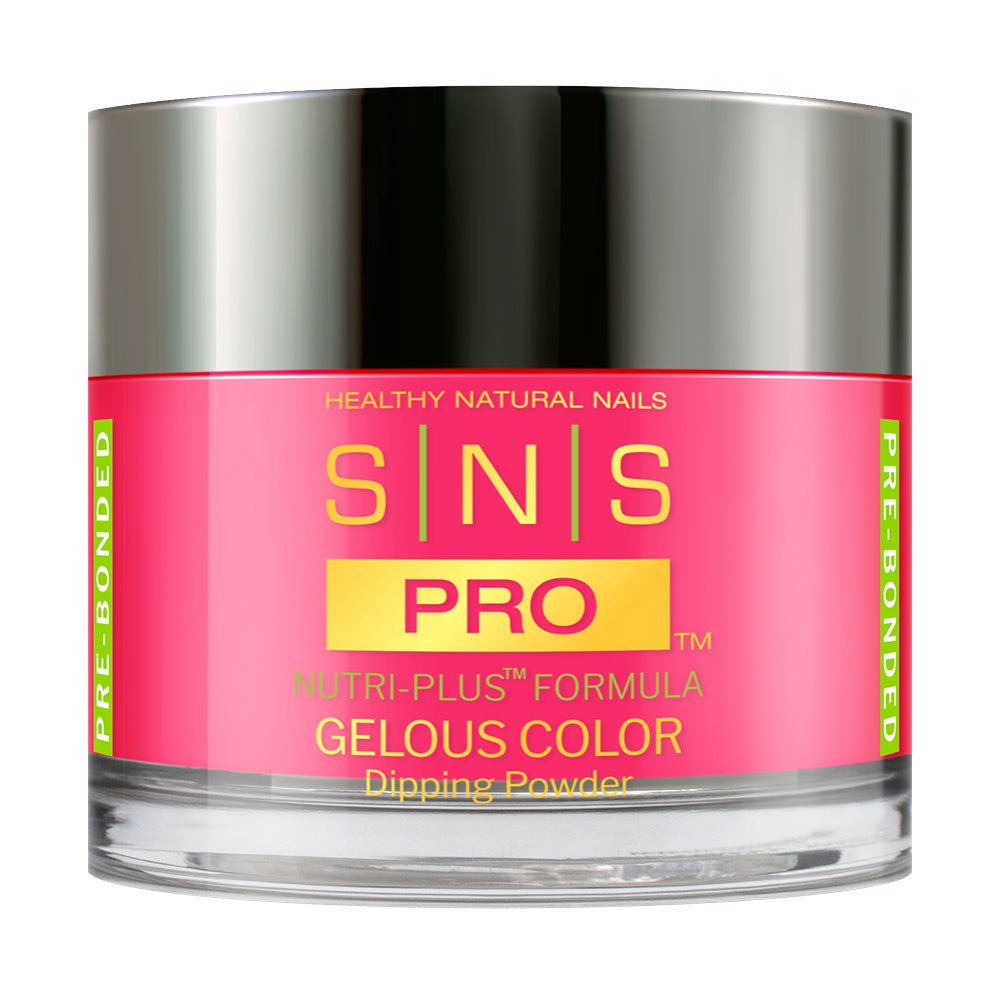 SNS Pro 3 in 1 - Beige Collection - 120 BOS - 16 - POWER PINK - Dip, Gel & Lacquer Matching - DTK Nail Supply