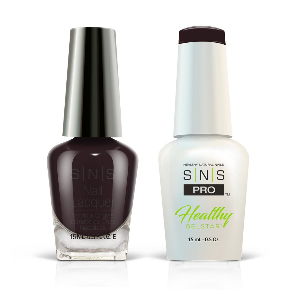 SNS Pro Gel Nail Polish Duo - Burgundy Collection - 131 IS18 - NIGHT MOVES