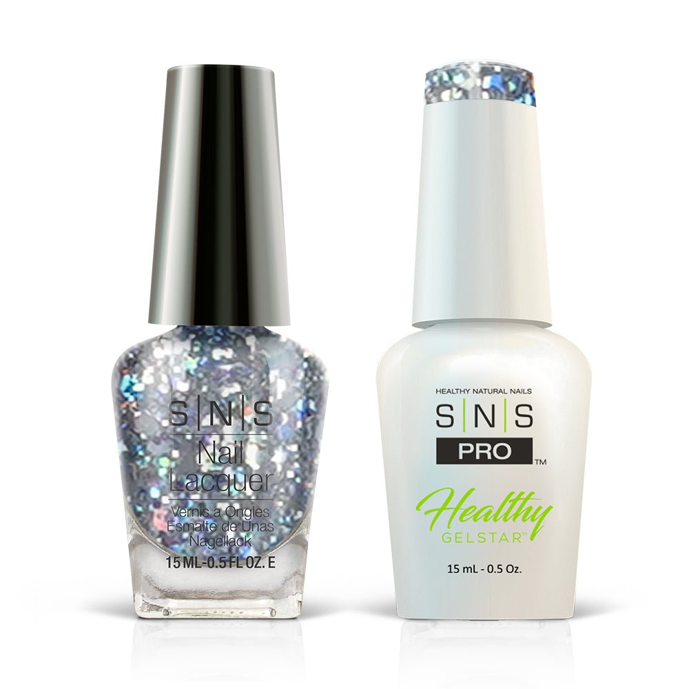 SNS Pro Gel Nail Polish Duo - Burgundy Collection - 137 SG20 - SILVER PAGODA