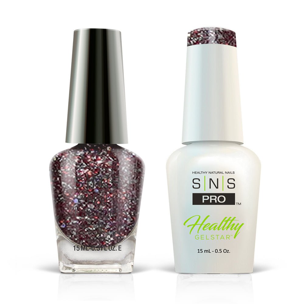 SNS Pro Gel Nail Polish Duo - Burgundy Collection - 140 WW31 - ICE GARDEN