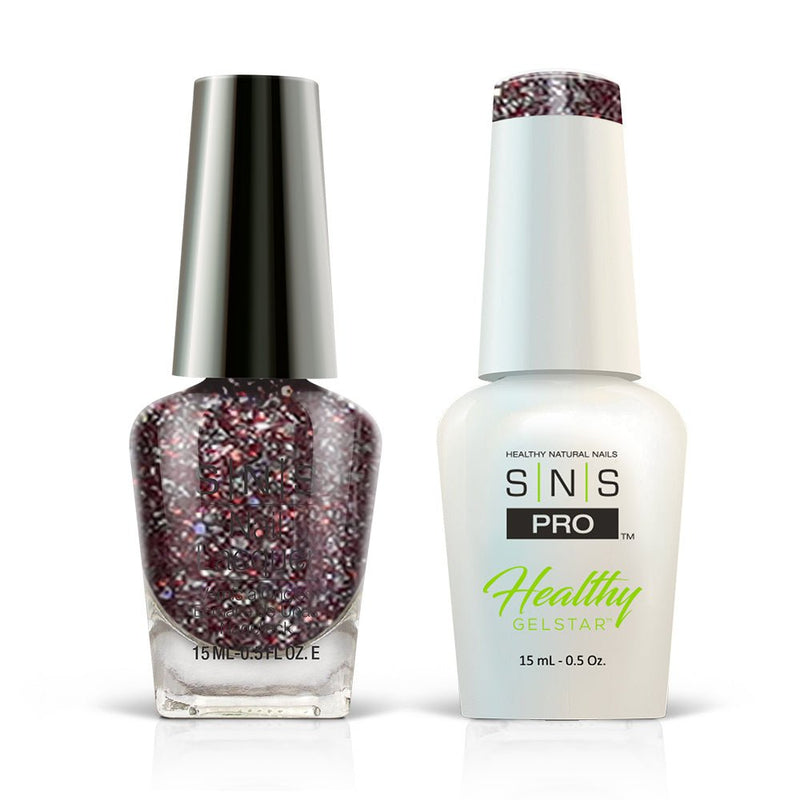 SNS Pro Gel Nail Polish Duo - Burgundy Collection - 140 WW31 - ICE GARDEN