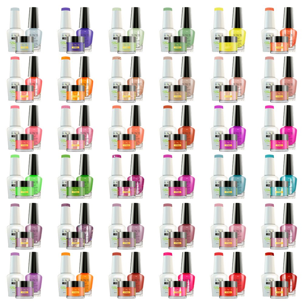 SNS Pro 4 in 1 - Board 3 Pink Collection (073 - 108) - Dip, Gel & Lacquer Matching - DTK Nail Supply
