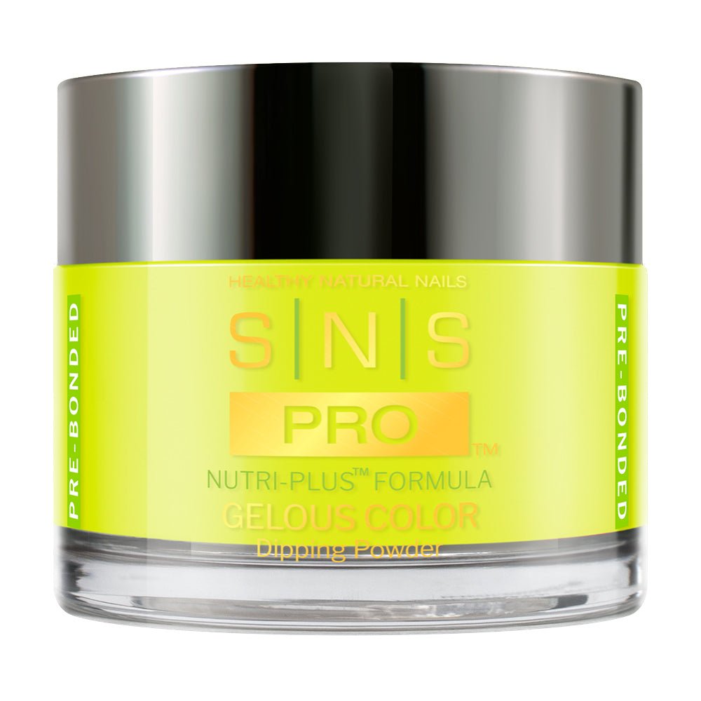 SNS Pro 4 in 1 Tiffany Blue - 008 CS24 RADIOACTIVE LEMONDROP - Dip, Gel & Lacquer Matching - DTK Nail Supply