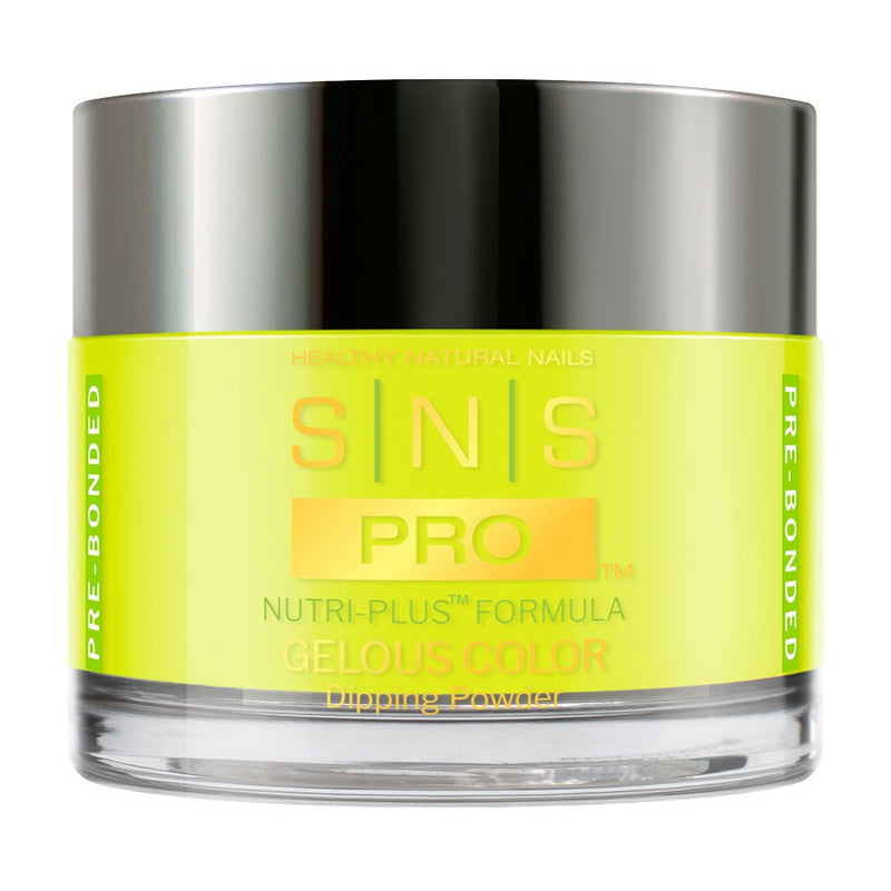 SNS Pro 4 in 1 Tiffany Blue - 008 CS24 RADIOACTIVE LEMONDROP - Dip, Gel & Lacquer Matching - DTK Nail Supply