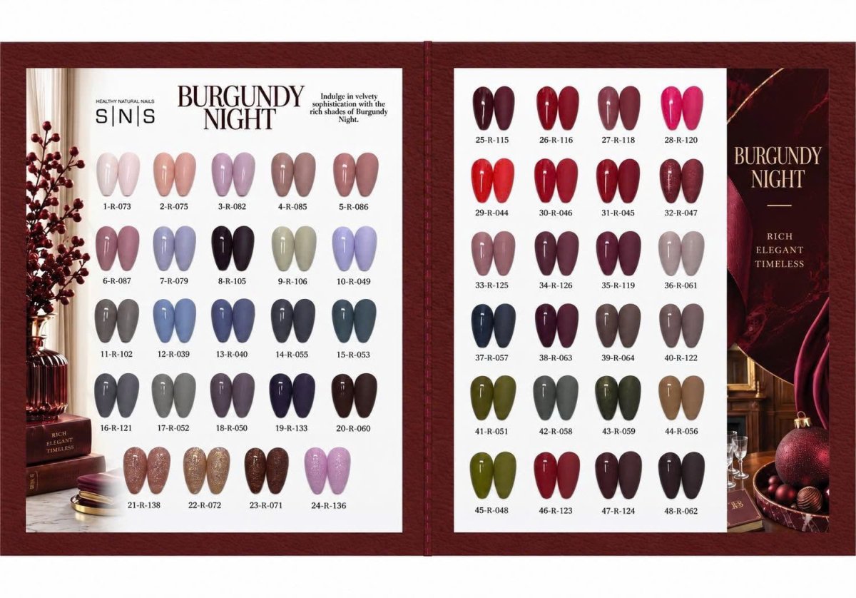 SNS Pro Book Bundle 144 Colors Combo Dip Powder + Gel & Lacquer (Burgundy, Tiffany Blue, Pink or Beige) + FREE 144-Color Sample Book + FREE 2 48-Color Sample Books + FREE Full Set 36-Color Swatch Strips + FREE LAVIS 2in1 Nail Lamp - DTK Nail Supply
