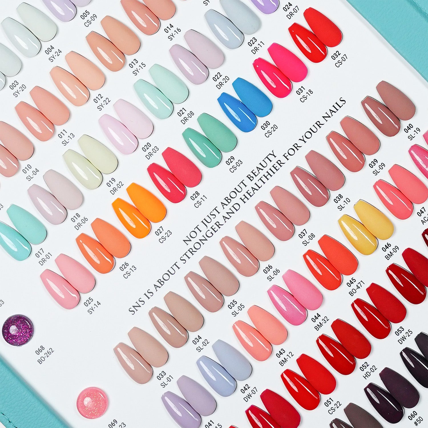 SNS Pro Dipping & Acrylic Powder - Set 144 Colors - Tiffany Blue Collection - DTK Nail Supply