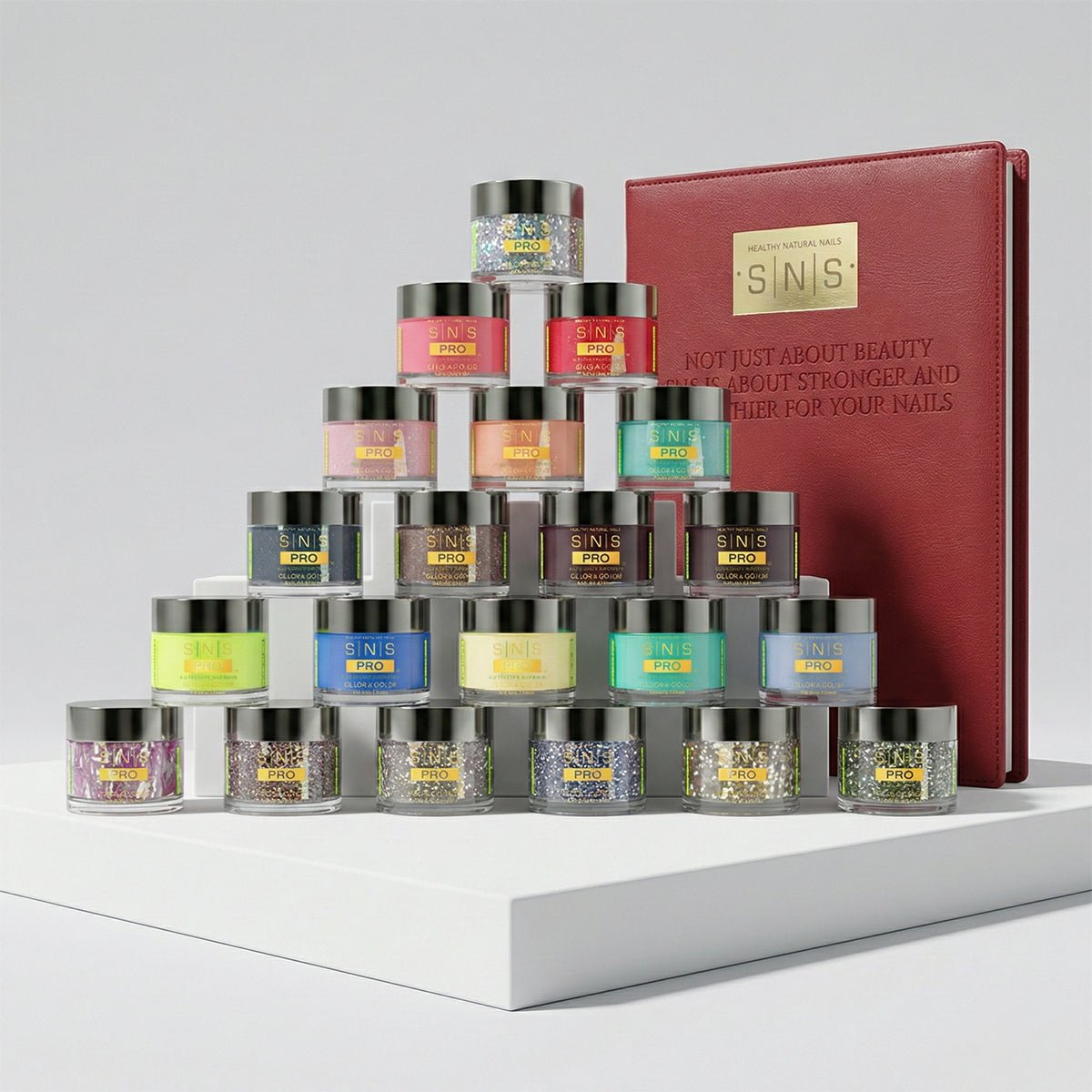 SNS Pro Dipping Powder - Set 144 Colors - Burgundy Collection - DTK Nail Supply